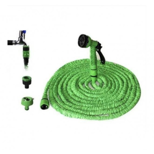Шланг садовый для полива Magic Hose саморастягивающийся 15 м с распылителем