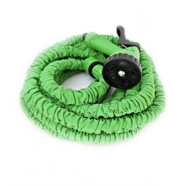 Шланг садовый для полива Magic Hose саморастягивающийся 15 м с распылителем