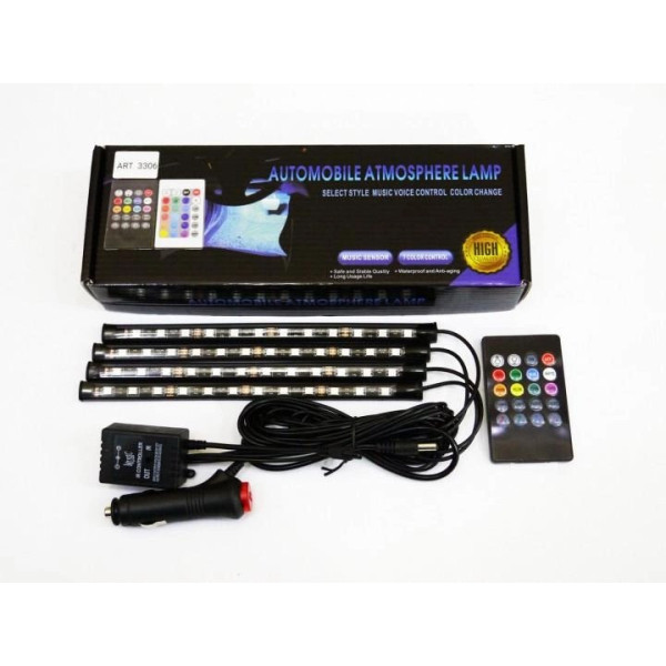 Цветная подсветка RGB LED AMBIENT HR-01678  для авто влагозащитная