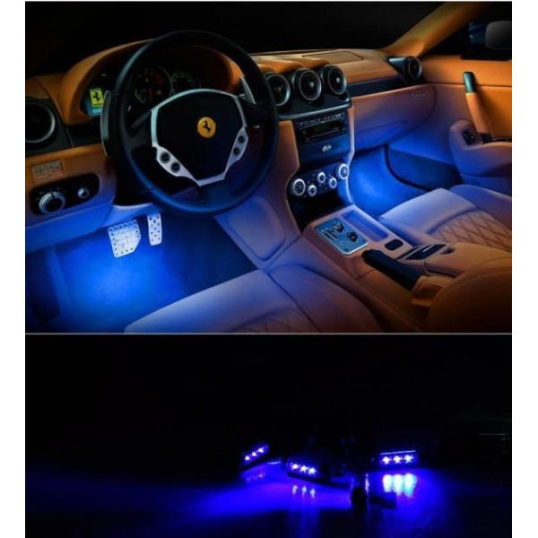 Цветная подсветка RGB LED AMBIENT HR-01678  для авто влагозащитная