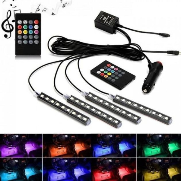Цветная подсветка RGB LED AMBIENT HR-01678  для авто влагозащитная