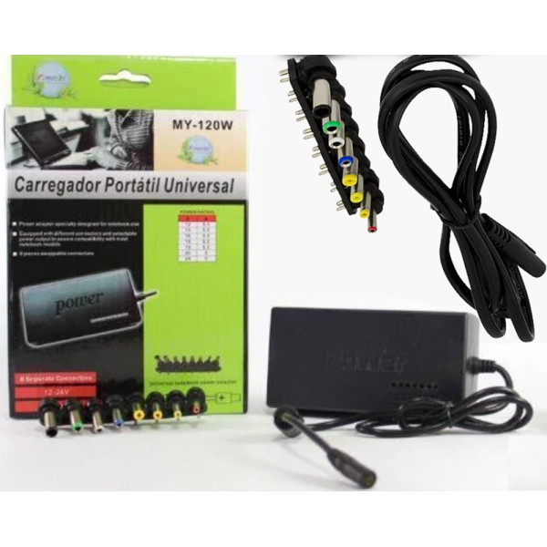 Универсальное зарядное устройство для ноутбука 120W UKC Power 8в1 блок питания