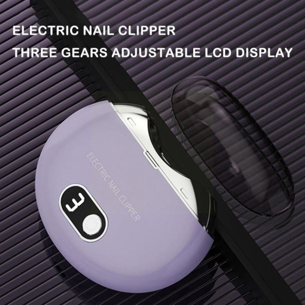 Аккумуляторный триммер для стрижки ногтей Nail-Clipper R6Y8 с дисплеем, прибор для стрижки ногтей детям