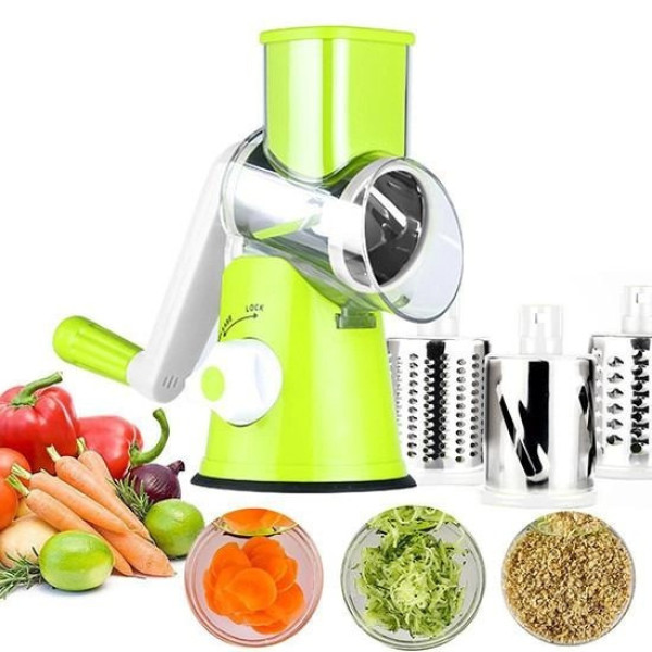 Мультислайсер овощерезка 3в1 Kitchen Master  терка механическая 3 насадки