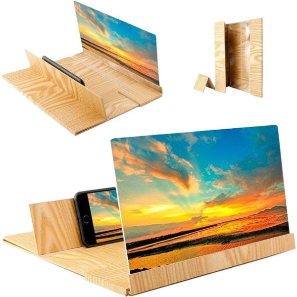 Увеличительное стекло 3d для телефона Enlarged Screen Magnif подставка-увеличитель экрана телефона