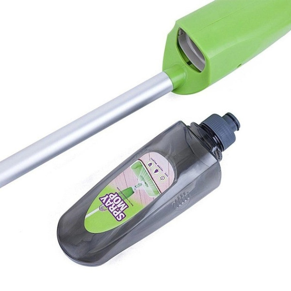 Швабра с распылителем и двойной щеткой 3в1 Spray Healthy Mop длинная ручка управления разбрызгиванием
