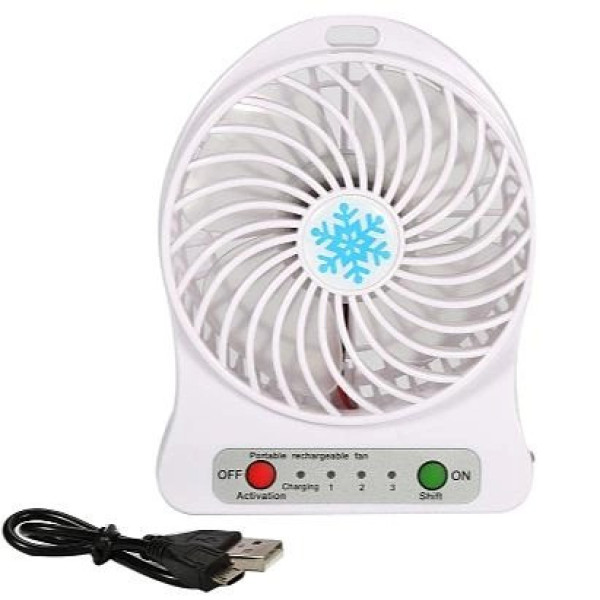Мини-вентилятор Portable Fan 3 режима портативный на аккумуляторе