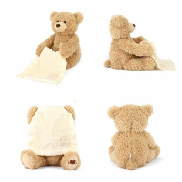 Интерактивный Говорящий мишка Пикабу Peekaboo Bear играющий в прятки 33 см играет в прятки
