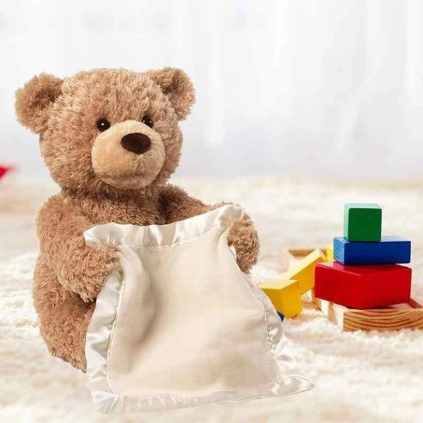 Детская Интерактивная игрушка Мишка Peekaboo Bear для малыша Brown