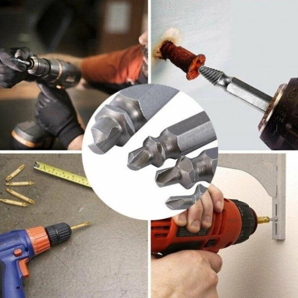 Набор экстракторов для извлечения сломанных саморезов и болтов Easy Out Tool