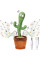 Танцующий говорящий кактус 120 песен с подсветкой Dancing Cactus 31 см Зеленый