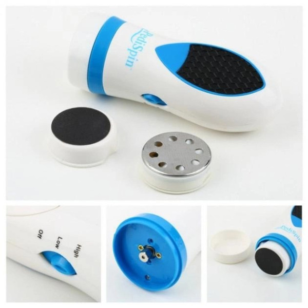 Электрическая пемза Pedi Spin Pro пилка для педикюра и пяток