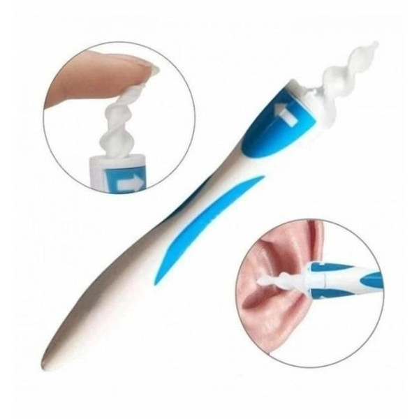 Силиконовый прибор для чистки ушей Swab, ухочистка с одноразовыми наконечниками