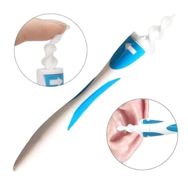 Силиконовый прибор для чистки ушей Swab, ухочистка с одноразовыми наконечниками