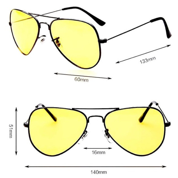 Желтые очки для водителей ночного виденья Night View Glasses антибликовые очки для вождения