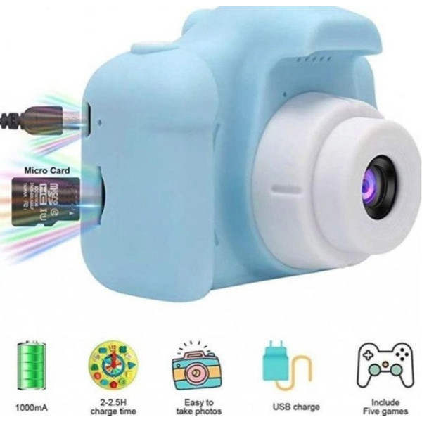 Цифровой детский фотоаппарат игрушка, видеокамера X200 Kids Camera 2.0