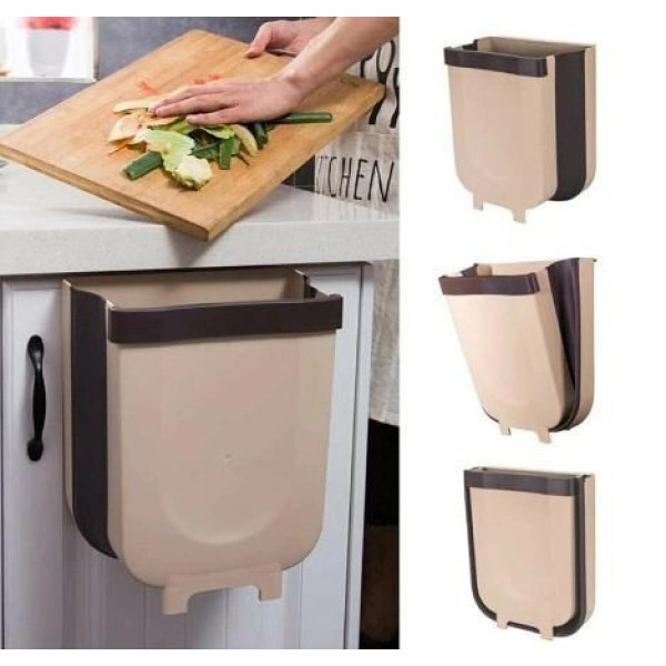 Универсальное складное мусорное ведро Foldable Hanging Garbage Bin подвесное на дверцу