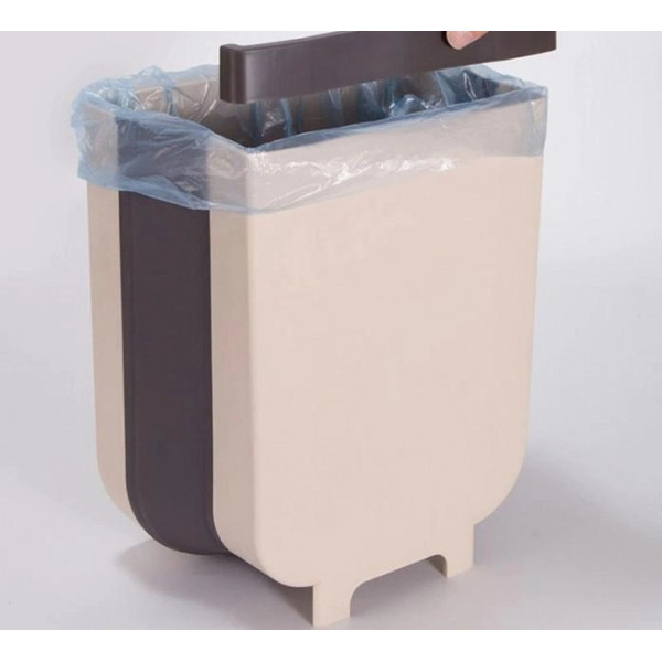 Универсальное складное мусорное ведро Foldable Hanging Garbage Bin подвесное на дверцу