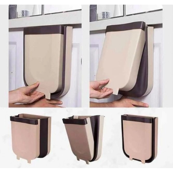 Универсальное складное мусорное ведро Foldable Hanging Garbage Bin подвесное на дверцу
