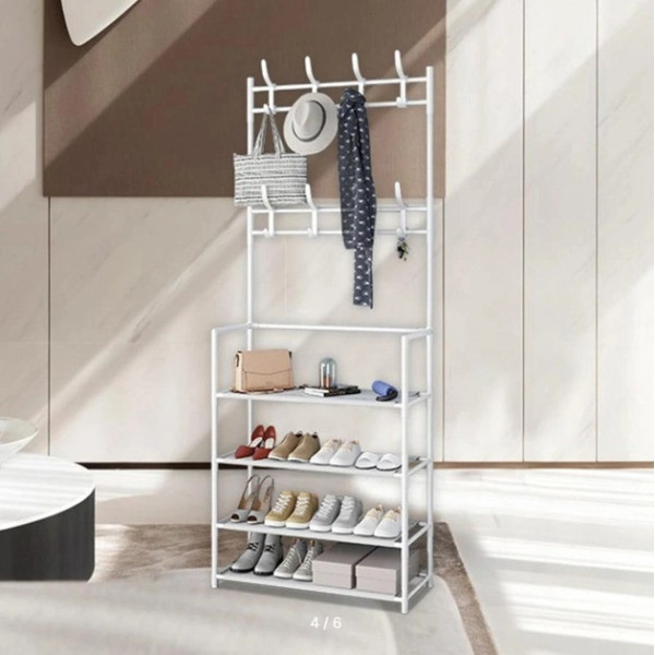 Вешалка напольная для одежды и обуви New simple floor clothes rack