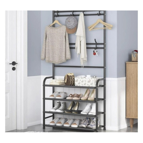 Вешалка напольная для одежды и обуви New simple floor clothes rack