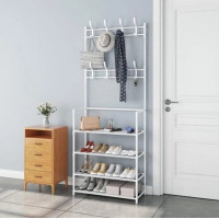 Вешалка напольная для одежды и обуви New simple floor clothes rack