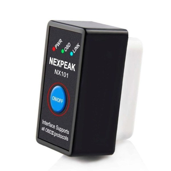 Автосканер GRB ELM 327 NEXPEAK V1.5 OBD2 Bluetooth с кнопкой питания