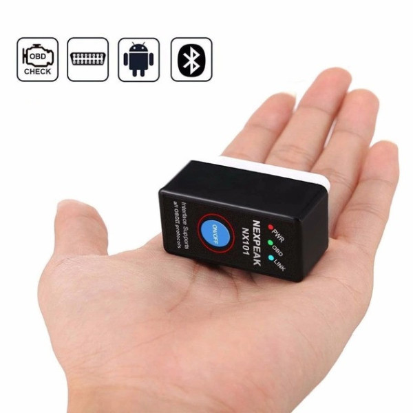 Автосканер GRB ELM 327 NEXPEAK V1.5 OBD2 Bluetooth с кнопкой питания