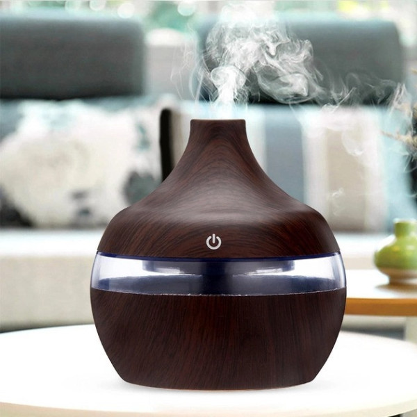 Бесшумный Аромадиффузор увлажнитель воздуха Humidifier с LED подсветкой