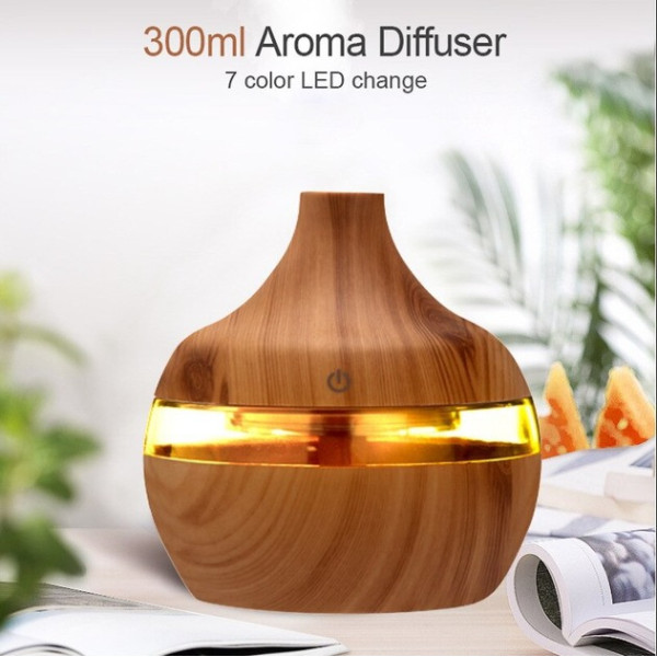 Бесшумный Аромадиффузор увлажнитель воздуха Humidifier с LED подсветкой
