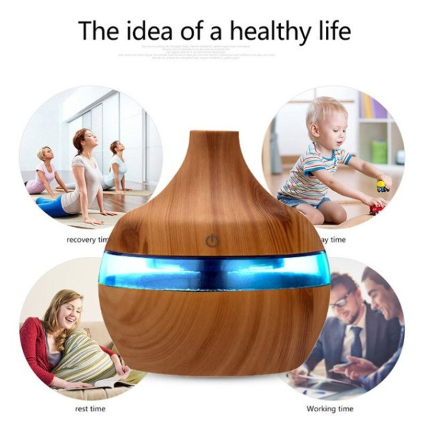 Бесшумный Аромадиффузор увлажнитель воздуха Humidifier с LED подсветкой
