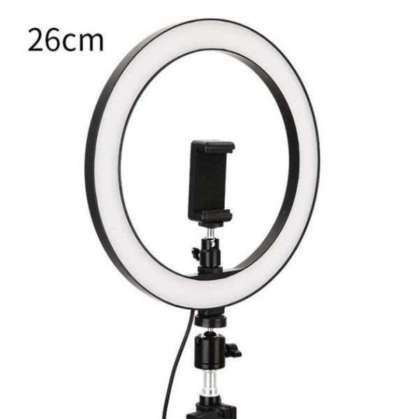 Кольцевая LED лампа Ring Light 26 см + штатив и крепление для телефона (LC-330)