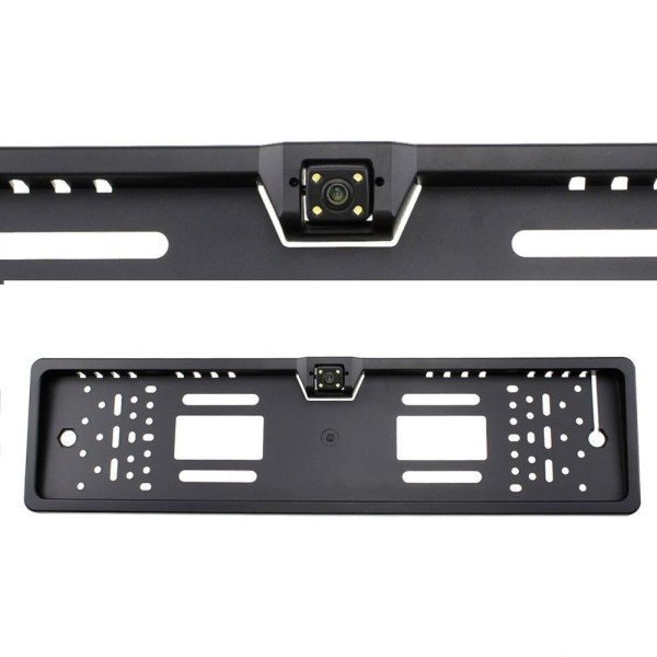 Камера заднего вида номерной рамке для авто с 16 LED подсветкой Black
