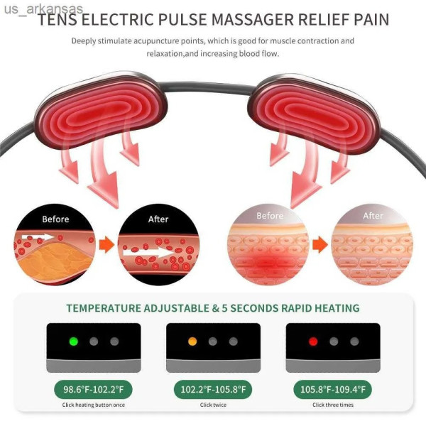 Массажер для шеи NECK MASSAGER LY-480 импульсный электромассажер для плеч