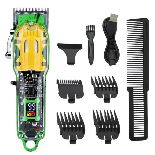 Машинка для стрижки волос HAIR CUTTER LY-452 прозрачная аккумуляторная