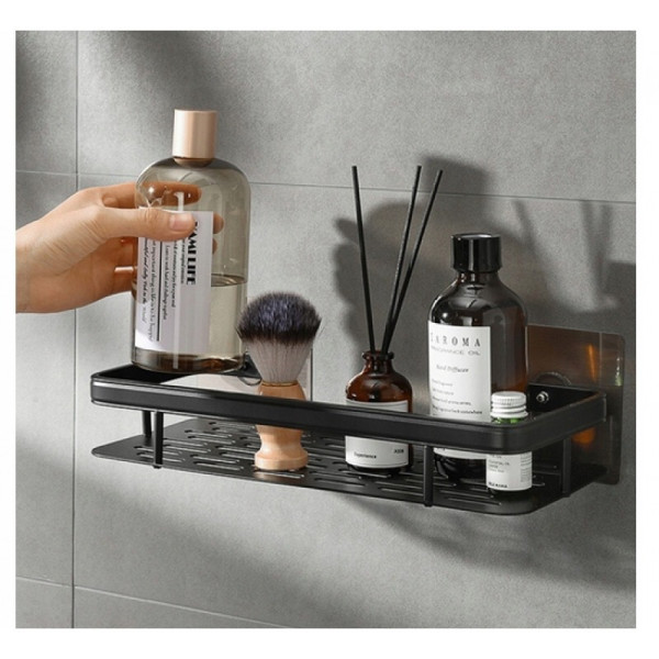 Настенный органайзер полка в ванную STORAGE RACK AND197 черная
