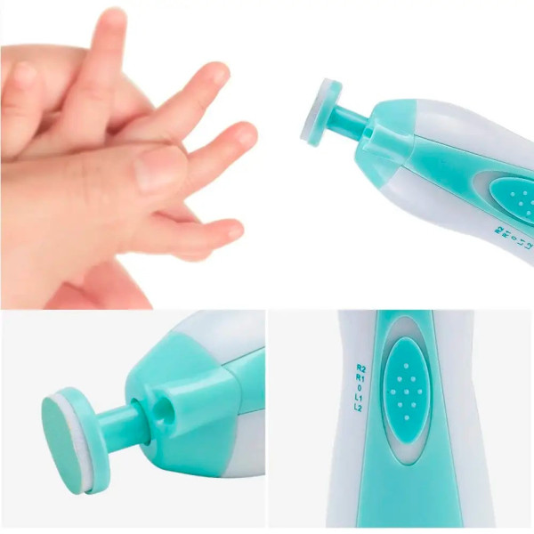 Аккумуляторная детская пилочка триммер для ногтей и 6 насадок NAIL TRIMMER XL-667