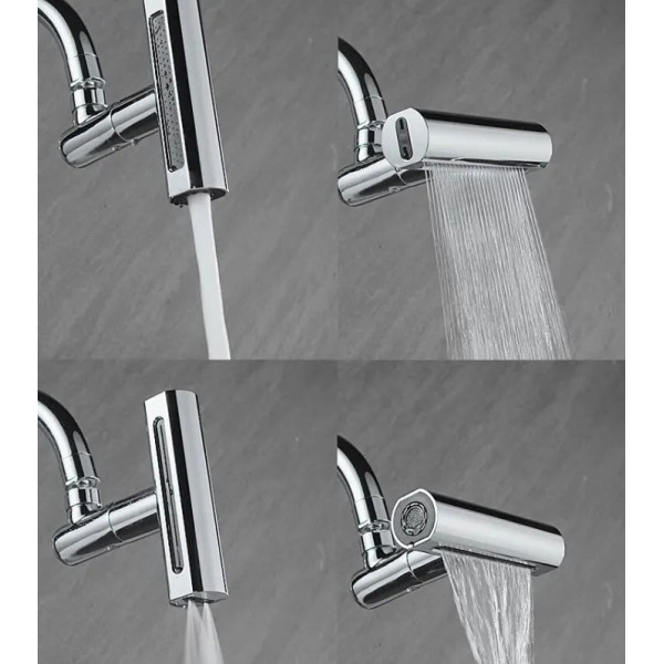 Насадка на кран с поворотом 360° Смеситель для кухни с водопадом, барботер SHOWER HEAD AND527