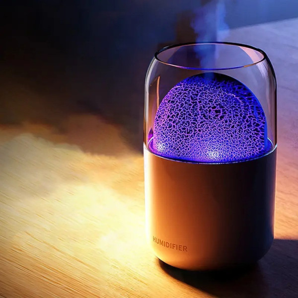 Увлажнитель воздуха LAMP JSQ-2 280 мл вулкан Аромадиффузор ночник для дома