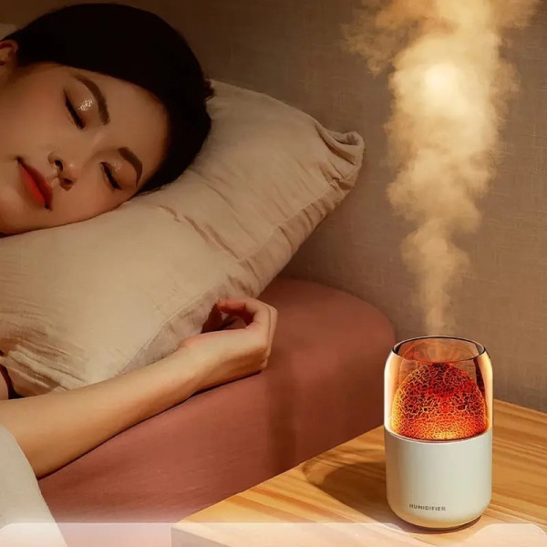 Увлажнитель воздуха LAMP JSQ-2 280 мл вулкан Аромадиффузор ночник для дома