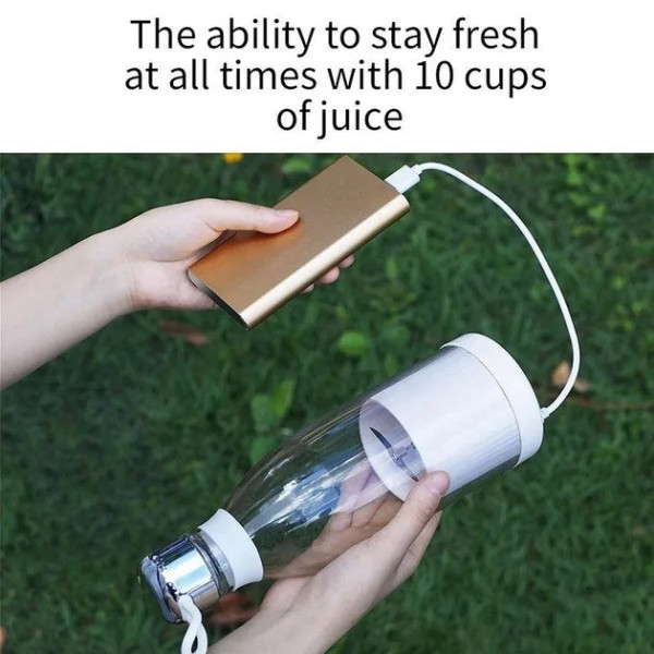 Портативный блендер-бутылка Juicer для смузи на аккумуляторе 350 мл