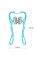 Ручной роликовый массажер для шеи Hexiang Neck Massager для снятия усталости и напряжения с 6 шариками