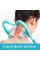 Ручной роликовый массажер для шеи Hexiang Neck Massager для снятия усталости и напряжения с 6 шариками