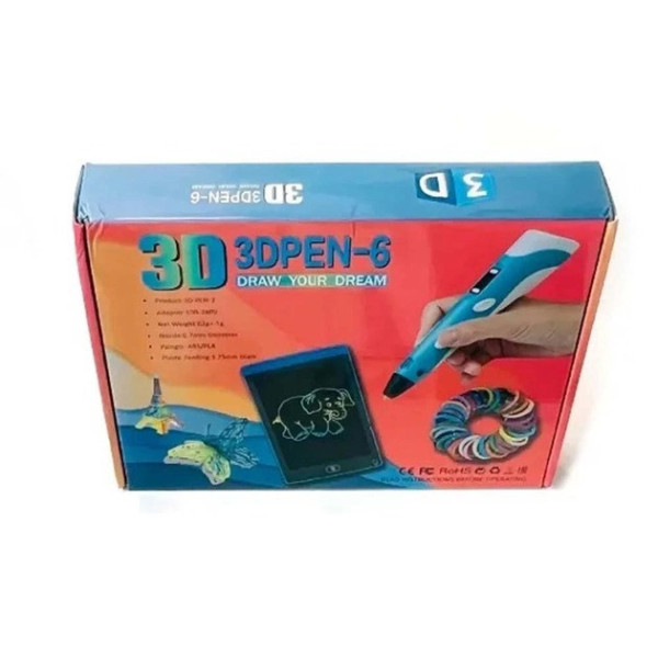 Детский набор 3D ручка Pen 6+ планшет для рисования 3D PEN AND436 набор для творчества