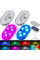 Светильник аккумуляторный RGB 2 штуки для салона авто, автономное освещение подвесная магнит лампа ночник