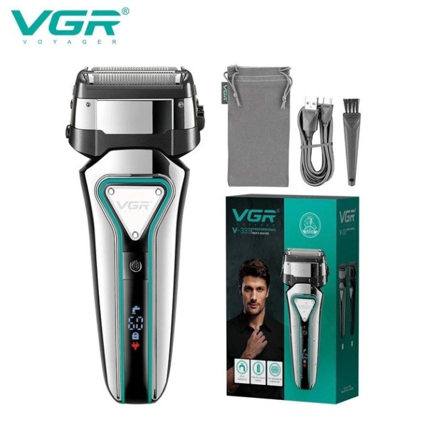 Электробритва аккумуляторная для лица Shaver VGR V-333 шейвер для сухого и влажного бритья