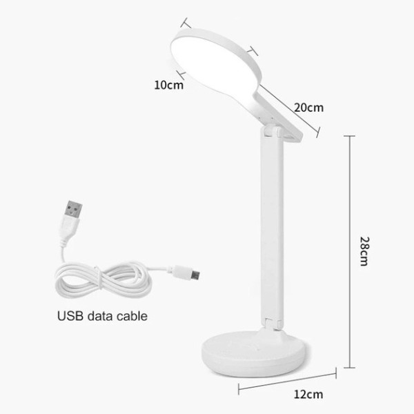 Настольная лампа Bailong BL-3201 от USB на аккумуляторе Белая