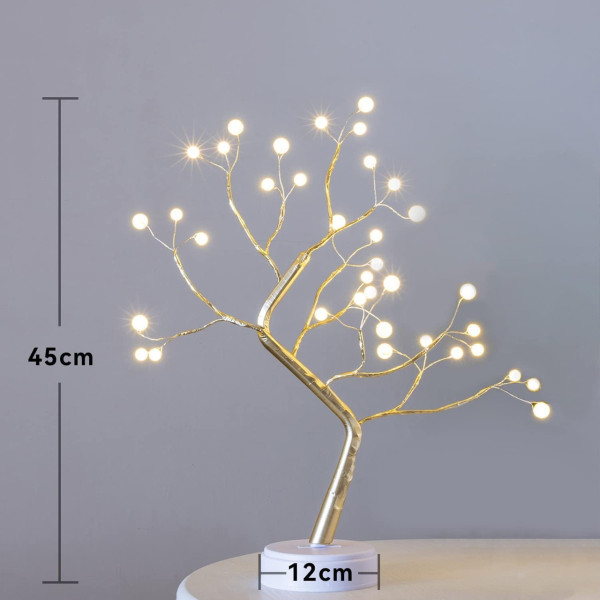 Декоративное дерево светильник Bonsai led tree light h20in N2 с гирляндой