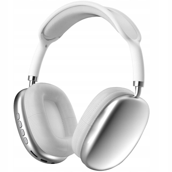 Беспроводные полноразмерные стерео P9 Pro Max Bluetooth White/Black складный