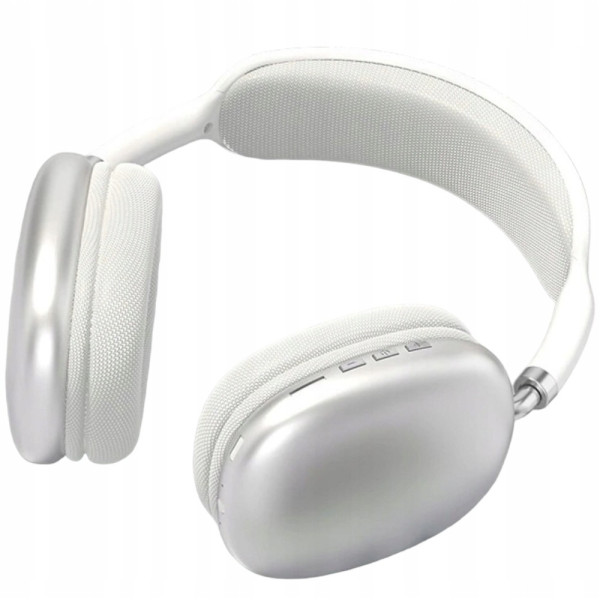 Беспроводные полноразмерные стерео P9 Pro Max Bluetooth White/Black складный